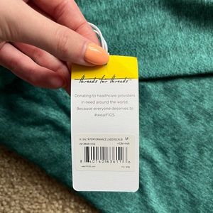 NWT Figs Heathered Caribbean Blue Salta